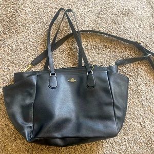 Authentic Coach Black diaper bag